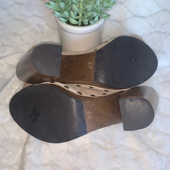 Ulla Johnson Mina Leather wooden clog - Picture 14 of 16